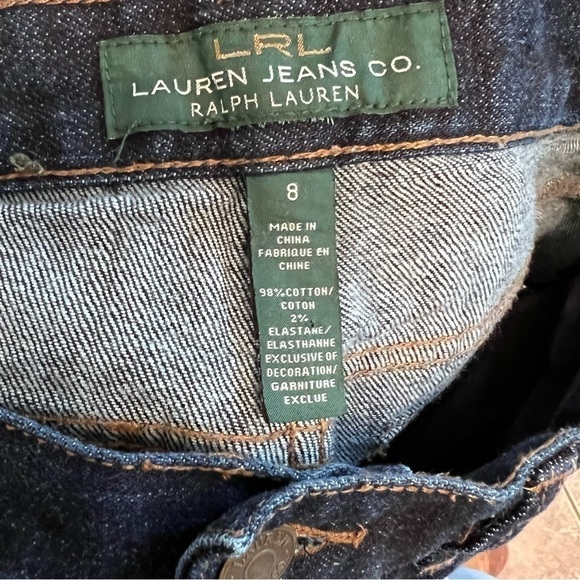Lauren Ralph Lauren Dark Wash Boot Cut High Waist Jeans Sz8 - Picture 11 of 11